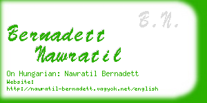 bernadett nawratil business card